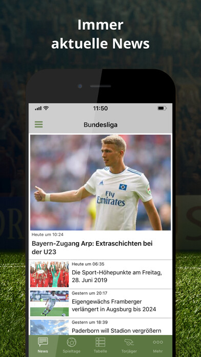 Emulate iPhone app Pocket Liga - Fussball Live using MyAndroid