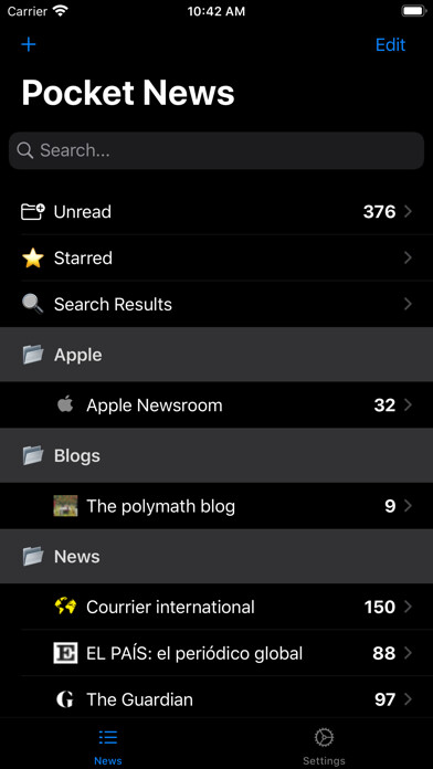 Emulate iPhone app Pocket News Reader using MyAndroid Emulate iPhone app Pocket News Reader using MyAndroid