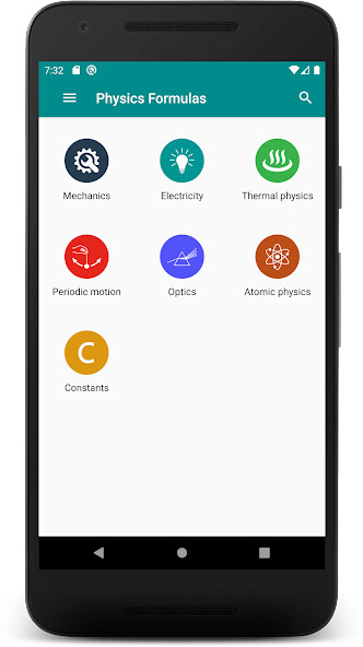 Run android online APK Pocket Physics Formulas - Free  Offline from MyAndroid or emulate Pocket Physics Formulas - Free  Offline using MyAndroid