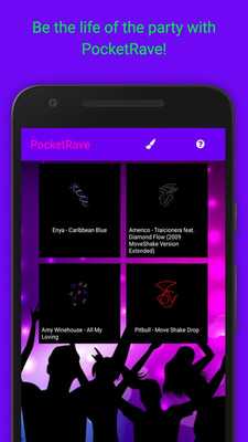 Emulate Android APK PocketRave - Light-Music-Party Emulate Android APK PocketRave - Light-Music-Party