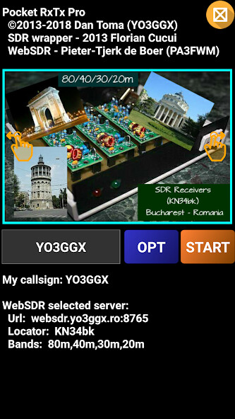 Run android online APK Pocket RxTx Pro from MyAndroid or emulate Pocket RxTx Pro using MyAndroid