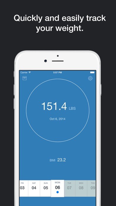 Emulate iPhone app Pocket Scale - Quick Weight Tracker using MyAndroid Emulate iPhone app Pocket Scale - Quick Weight Tracker using MyAndroid