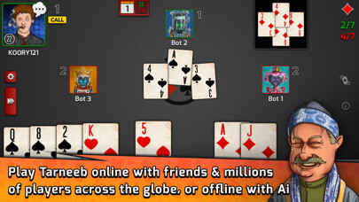 Emulate iPhone app Pocket Tarneeb using MyAndroid