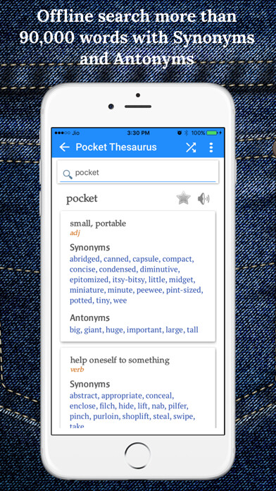 Run android online APK Pocket Thesaurus from MyAndroid or emulate Pocket Thesaurus using MyAndroid