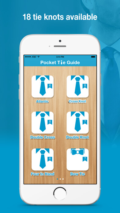 Emulate iPhone app Pocket Tie Guide using MyAndroid