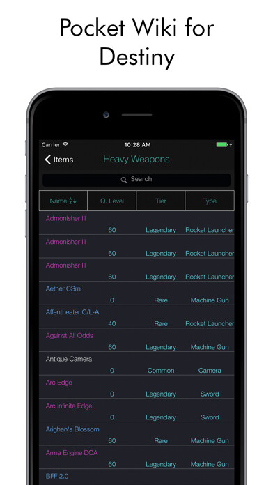 Emulate iPhone app Pocket Wiki for Destiny (Lite version) using MyAndroid Emulate iPhone app Pocket Wiki for Destiny (Lite version) using MyAndroid