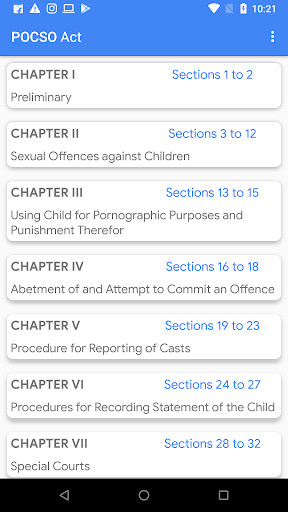 Run android online APK POCSO ACT from MyAndroid or emulate POCSO ACT using MyAndroid