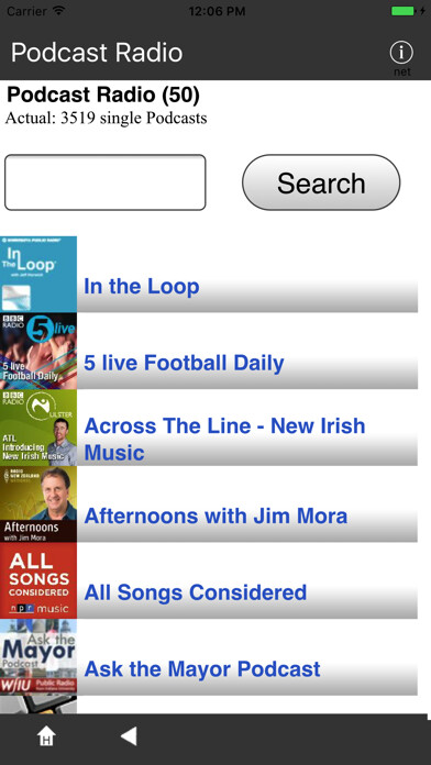 Emulate iPhone app Podcast Radio (Streaming) using MyAndroid Emulate iPhone app Podcast Radio (Streaming) using MyAndroid