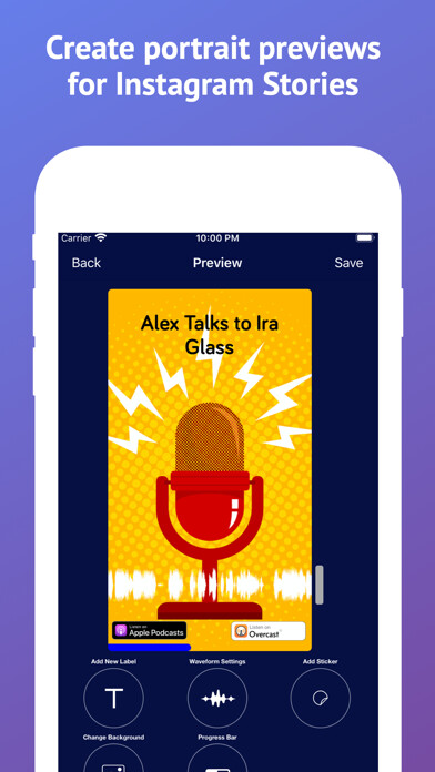 Emulate iPhone app Podcast to Video preview maker using MyAndroid Emulate iPhone app Podcast to Video preview maker using MyAndroid