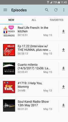 Emulate Android APK Podcast Tunes