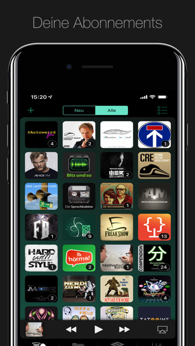 Emulate iPhone app Podcat using MyAndroid