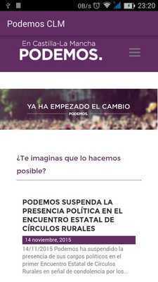 Emulate Android APK Podemos Castilla-La Mancha