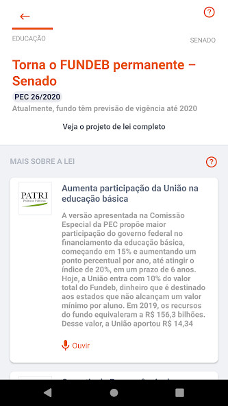 Emulate Android APK Poder do Voto