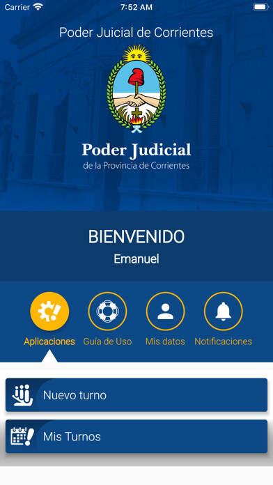 Emulate iPhone app Poder Judicial de Corrientes using MyAndroid Emulate iPhone app Poder Judicial de Corrientes using MyAndroid