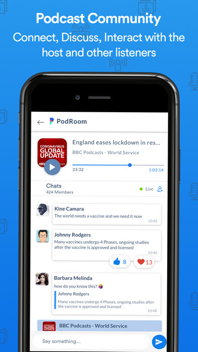 Emulate iPhone app PodRoom using MyAndroid