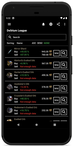 Run android online APK Poe Currency Paid from MyAndroid or emulate Poe Currency Paid using MyAndroid