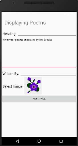 Emulate Android APK Poem Displayer