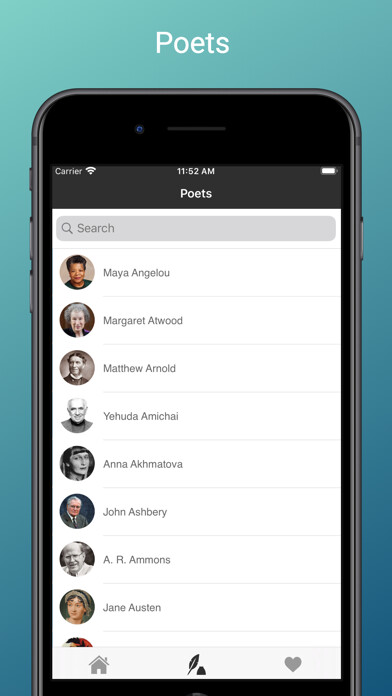 Emulate iPhone app Poems in English using MyAndroid Emulate iPhone app Poems in English using MyAndroid