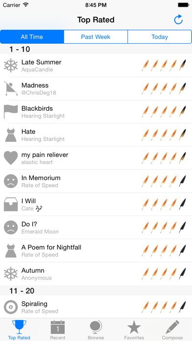 Emulate iPhone app Poemz using MyAndroid Emulate iPhone app Poemz using MyAndroid