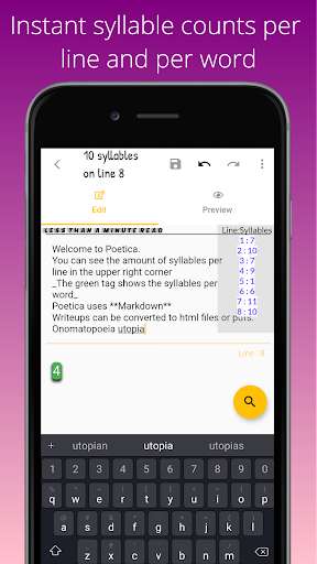 Run android online APK Poetica: The Text Editor For Poetry/Blogs & More! from MyAndroid or emulate Poetica: The Text Editor For Poetry/Blogs & More! using MyAndroid