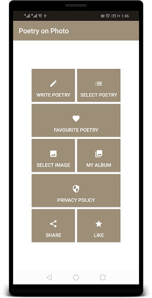 Run android online APK Poetry on Photo - Urdu on Photo - Text on Picture from MyAndroid or emulate Poetry on Photo - Urdu on Photo - Text on Picture using MyAndroid