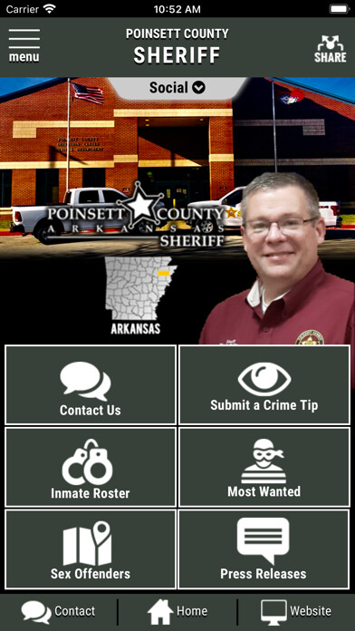 Emulate iPhone app Poinsett County Sheriff AR using MyAndroid Emulate iPhone app Poinsett County Sheriff AR using MyAndroid