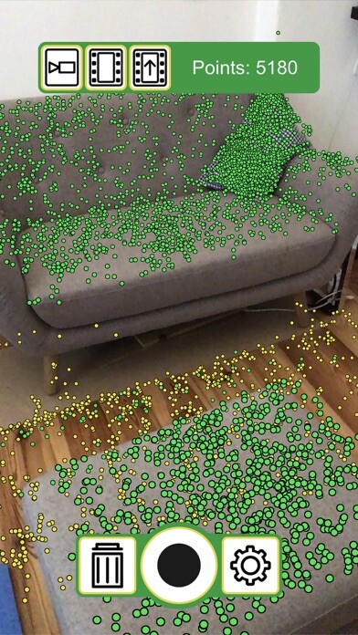 Emulate iPhone app Point Cloud AR using MyAndroid