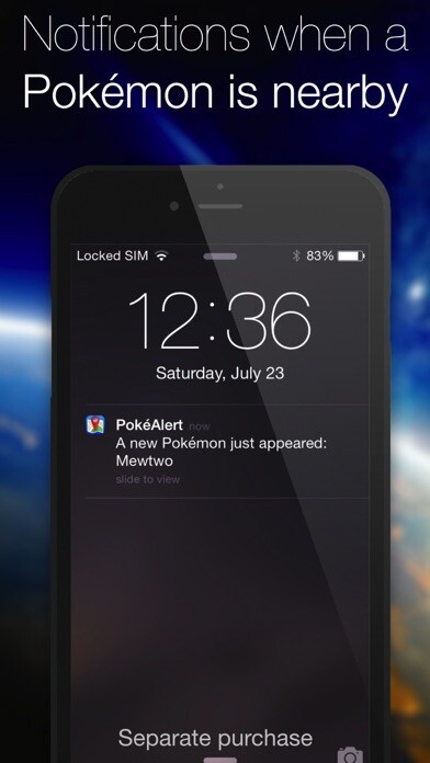 Emulate iPhone app PokéAlert - Push Notifications for Pokémon GO Free! using MyAndroid Emulate iPhone app PokéAlert - Push Notifications for Pokémon GO Free! using MyAndroid