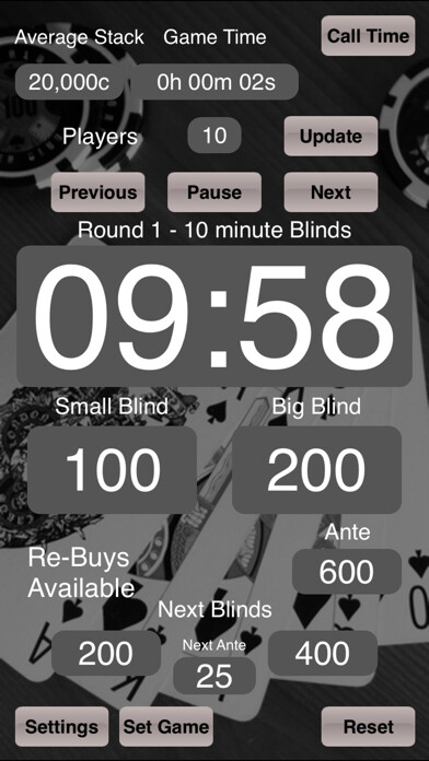Emulate iPhone app Poker Blinds Timekeeper using MyAndroid Emulate iPhone app Poker Blinds Timekeeper using MyAndroid