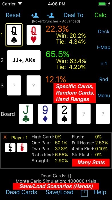 Run android online APK PokerCruncher - Advanced Odds from MyAndroid or emulate PokerCruncher - Advanced Odds using MyAndroid