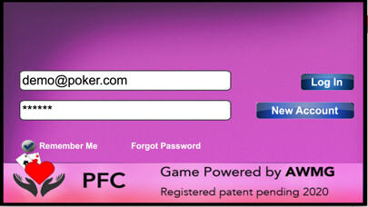 Emulate iPhone app Poker for Charities using MyAndroid