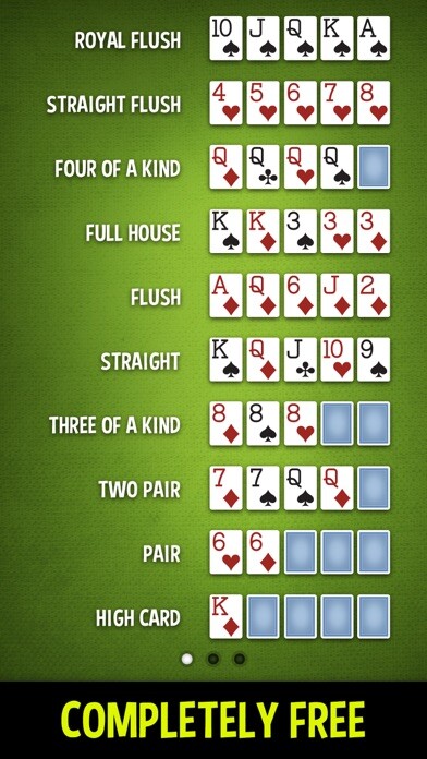 Emulate iPhone app Poker Hands - Learn Poker using MyAndroid