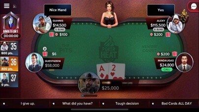 Emulate iPhone app Poker Heat: Texas Holdem Poker using MyAndroid
