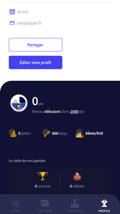 Emulate iPhone app Pokernaval (Officiel) using MyAndroid