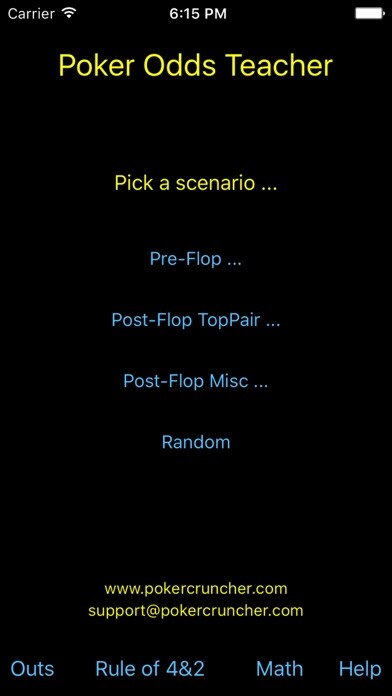 Emulate iPhone app Poker Odds Teacher using MyAndroid Emulate iPhone app Poker Odds Teacher using MyAndroid