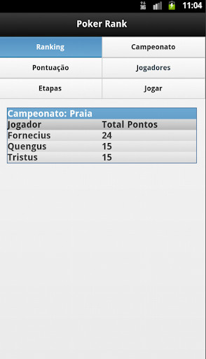 Emulate Android APK Poker Rank - DEMO
