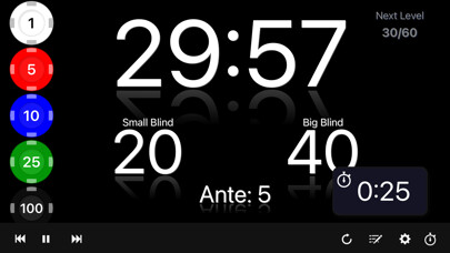 Emulate iPhone app PokerTimer Professional using MyAndroid