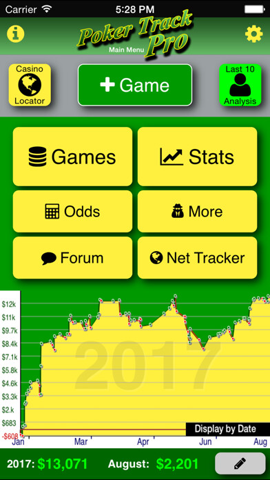 Emulate iPhone app Poker Track Pro – Game Tracker using MyAndroid