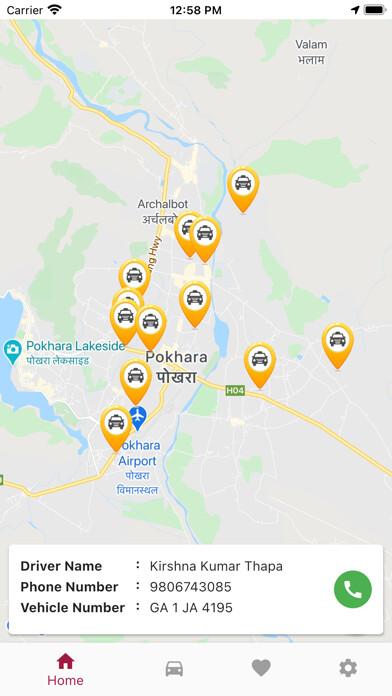 Emulate iPhone app Pokhara Taxi using MyAndroid Emulate iPhone app Pokhara Taxi using MyAndroid