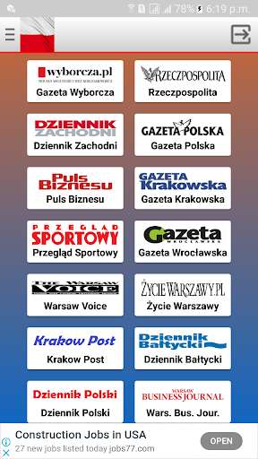 Emulate Android APK Poland Newspapers Emulate Android APK Poland Newspapers