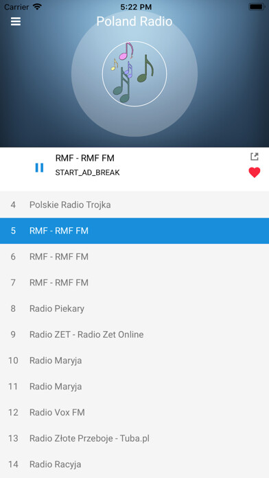Emulate iPhone app Poland Radio Station Polish FM using MyAndroid Emulate iPhone app Poland Radio Station Polish FM using MyAndroid