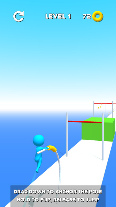 Emulate iPhone app Pole Jumping using MyAndroid