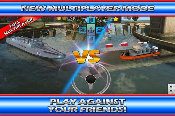 Emulate Android APK Police Boat Parking : 3D Race