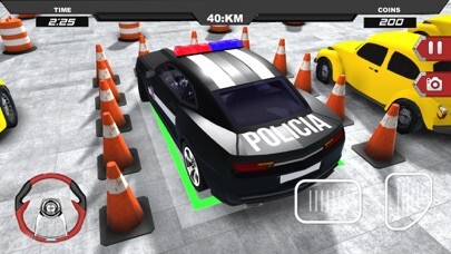 Emulate iPhone app Police Car Parking Simulator: Driving School Game using MyAndroid