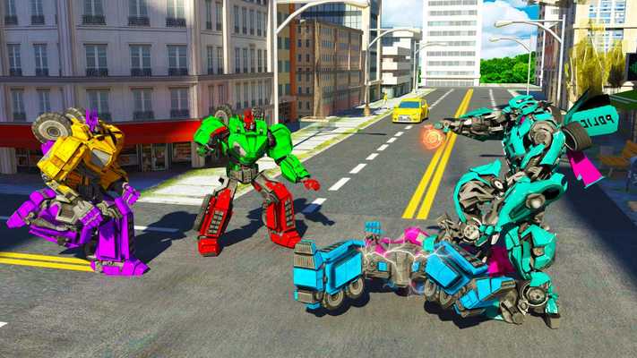 Emulate Android APK Police Car Robot Transforming-Futuristic Robot War