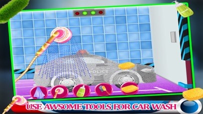 Emulate iPhone app Police Car Wash Gas Station - Little Kids Fun Game using MyAndroid