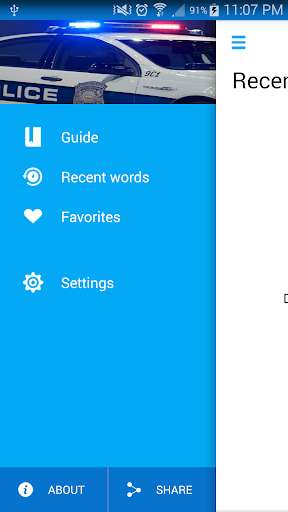 Run android online APK Police Dictionary from MyAndroid or emulate Police Dictionary using MyAndroid