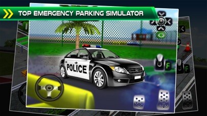 Emulate iPhone app Police Emergency Car Parking Simulator - 3D Bus Driving Test & Truck Park Racing Games using MyAndroid