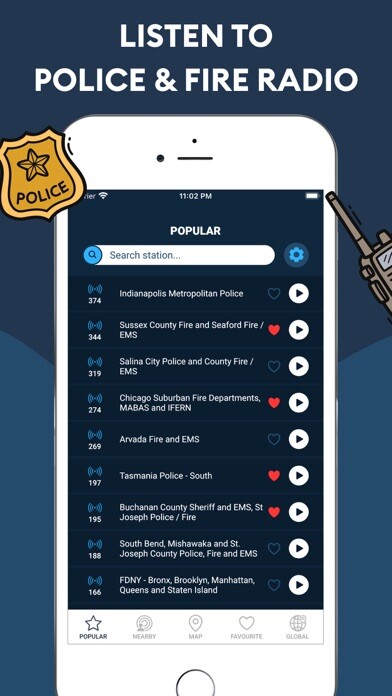 Emulate iPhone app Police+Fire Scanner Radio USA using MyAndroid Emulate iPhone app Police+Fire Scanner Radio USA using MyAndroid
