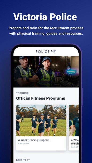 Emulate iPhone app Police Fit - Victoria Police using MyAndroid